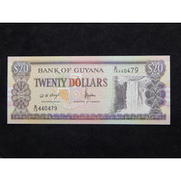 Гайана 20 долларов 1996г.UNC