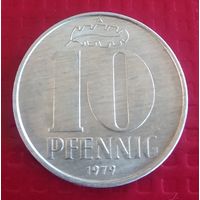 ГДР 10 пфеннигов 1979 г(А). #50503