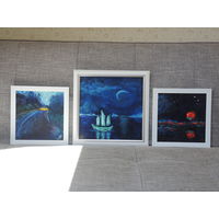Картины триптих "Ночные пути"