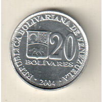 Венесуэла 20 боливар 2004