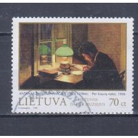 [1170] Литва 1998. Культура.Искусство.Живопись. Гашеная марка.