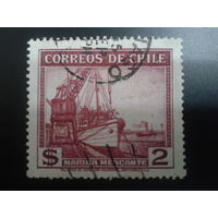 Чили 1938 корабль у пирса