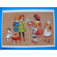 Неизвестный художник, Детишки (~1905-1913 гг.; репринт), чистая (серия "Коллекция ретро-открыток").