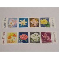 Марки Японии (Цветы - 8 марок)