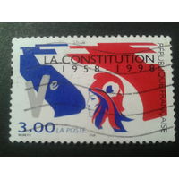 Франция 1998 40 лет 5-й республике, флаг