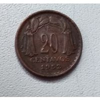 Чили 20 сентаво, 1952 6-3-21