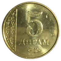 Таджикистан 5 дирамов, 2011 [UNC]