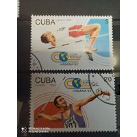 Куба 1992, 2 марки спорт