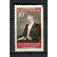 Колумбия - 1960 - Александр фон Гумбольдт 10С - [Mi.902] - 1 марка. Гашеная.  (Лот 41DZ)-T5P4