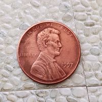 1 цент 1997 года США. Красивая монета!