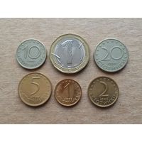 6 монет Болгарии 1999-2002 гг. одним лотом