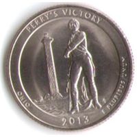 25 центов 2013 г. Парк=17 Победа Перри и Международный мемориал мира Огайо Двор D _UNC