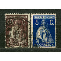 Церера богиня плодородия. Португалия. 1917. Серия 2 марки
