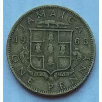 Ямайка 1 пенни 1963 г.