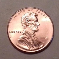 1 цент США 2006, 2006 D, AU