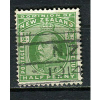 Новая Зеландия - 1909/1916 - Король Эдуард VII 1/2P - [Mi.122] - 1 марка. Гашеная.  (LOT EZ33)-T10P20