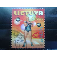 Литва 2002 Европа, цирк Михель-1,5 евро гаш