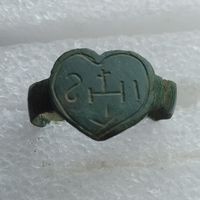 Перстень - печать иезуитов с монограммой IHS  "Iesus Hominum Salvator"