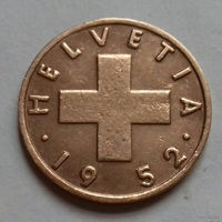1 раппен, Швейцария 1952 г.