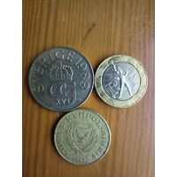 Швеция 5 крон 1983, Кипр 10 центов 1983, Франция 10 франков 1991-31