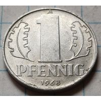 Германия - ГДР 1 пфенниг, 1968        ( 2-1-6 )