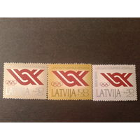 Латвия 1992 Олимпийский комитет полная серия