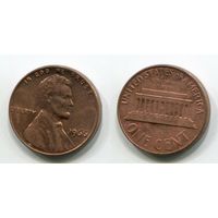США. 1 цент (1966, XF)