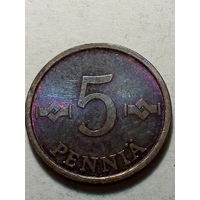 5 пенни Финляндия 1972