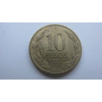 Чили  10 песо  1994 г