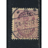 Дания 1901 Герб Номинал Стандарт #38