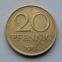 Германия - ГДР 20 пфеннигов. 1983