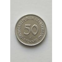 50 пфеннигов 1990 года J  ФРГ, в блеске!