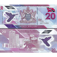 Тринидад и Тобаго 20 долларов  2020 год  UNC (полимер)