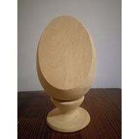 Яйцо деревянное со срезом 11 см на подставке 4см  (заготовка) для росписи, декупажа (писанка) к Пасхе