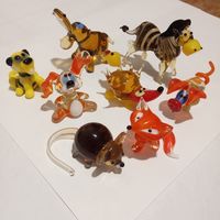 Игрушки Стеклянные Коллекция Фигурки из цветного стекло Миниатюры Мини