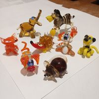 Игрушки Стеклянные Коллекция Фигурки из цветного стекло Миниатюры Мини