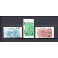 Эскизы кораблей. Нидерланды. 1988. 3 марки. Michel N 1361-1363 (3,0 е)