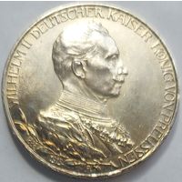 3 марки 1913 Пруссия 25 лет правления Вильгельма II