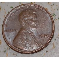 США 1 цент, 1979 Lincoln Cent Без отметки монетного двора (15-4-17)