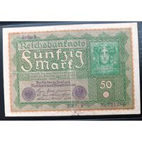50 марок 1919 REICHSBANKNOTE Банкнота Веймарская республика  Берлин