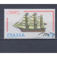 [203] Италия 1977. Корабль.Парусник. Гашеная марка.