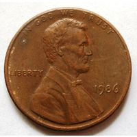 1 цент 1986 США