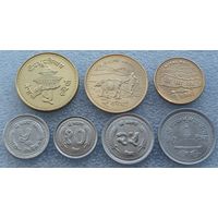 Непал. Набор 7 монет 5, 10, 25, 50 пайс 1, 2, 5 рупии 1988 - 2009 года
