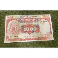 1000 шиллингов 1986, Уганда, aUNC, с рубля!!!