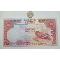Werty71 Самоа 5 тала 2006 UNC банкнота