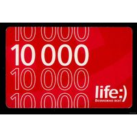 Карта пополнения счета Life 10000 руб.