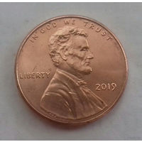1 цент США 2019, 2019 D, AU