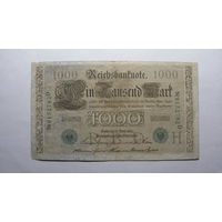 Германия Ro46b. 1000 марок 1910 г. (Печать зелёная . 7 цифр в номере)