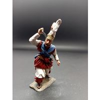Солдатик оловянный(военно-историческая миниатюра) турецкий янычар с саблей