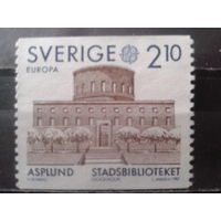 Швеция 1987 Европа, совр. архитектура, библиотека